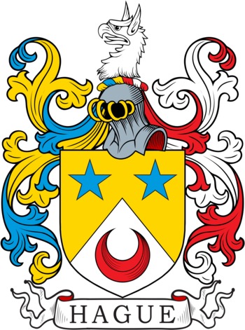 HAGUE family crest